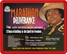 A homepage banner advertising travel to Houston, Texas in March 2012.